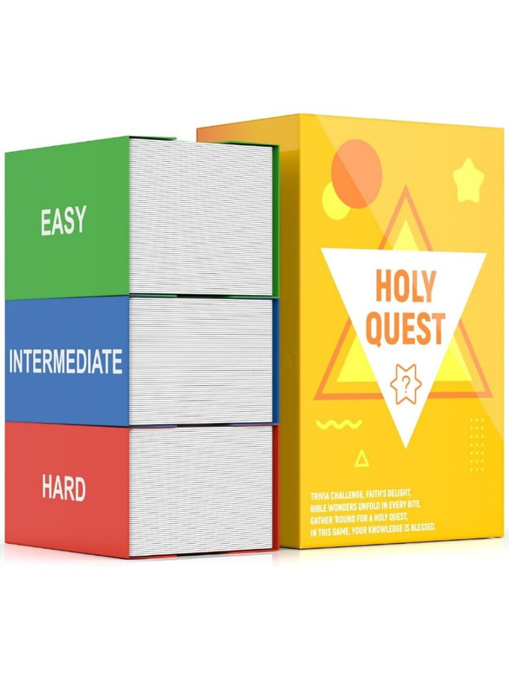Fun Bible Trivia Game - 400 Cards, 6 Categories, Ideal for Church & Family